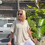 Chrissy V Neck Sequin Top