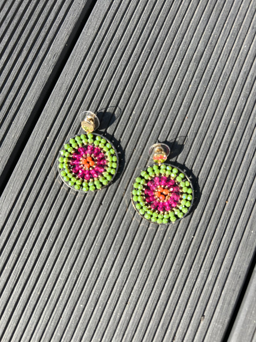 Bali Earrings- Lime