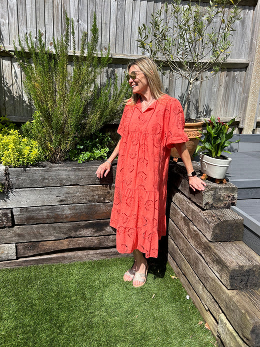 Jemima Dress - Broderie Anglaise