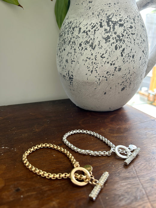 Rosie Diamante T Bar Bracelet