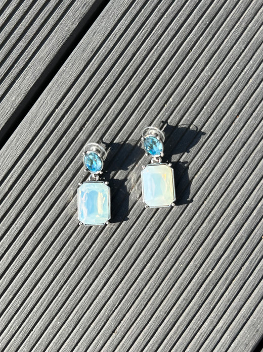 Flores Earrings - opal