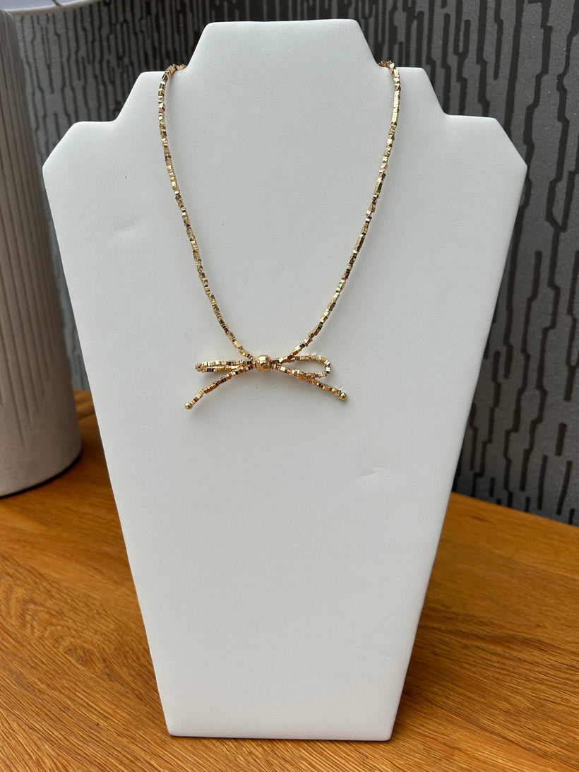 Ava Bow Necklace
