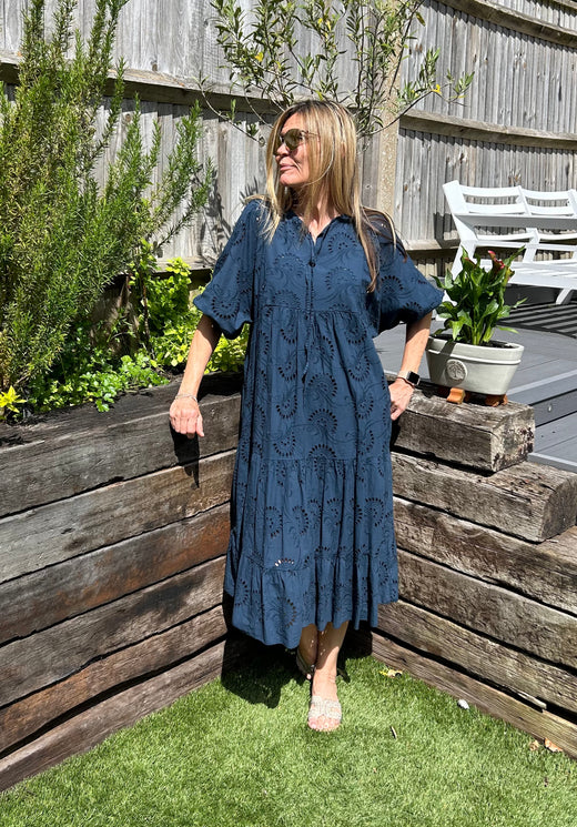 Jemima Dress - Broderie Anglais
