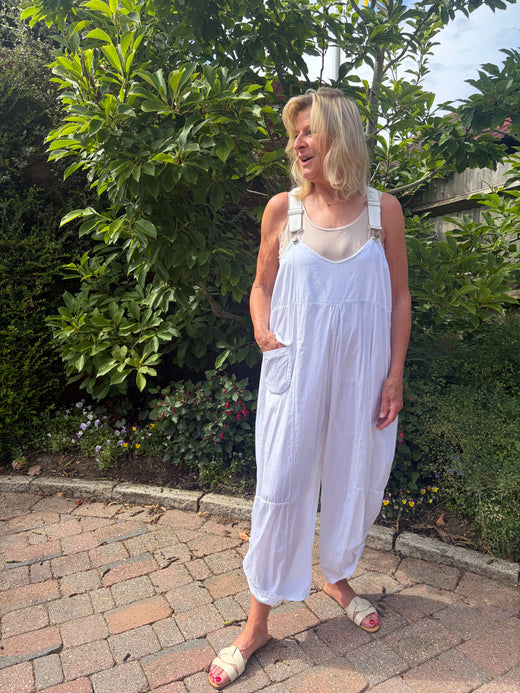 White Dungarees S/M