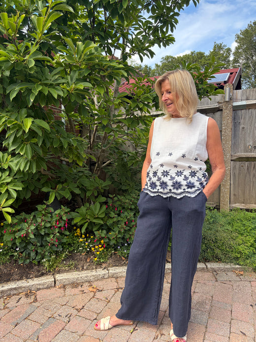 Jonty Cotton Embellished Top L/XL