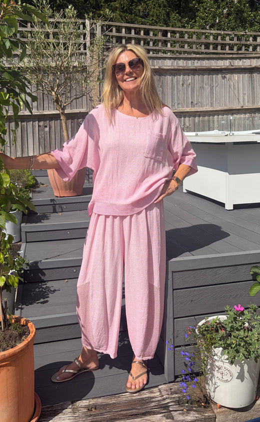 Harem Trousers - linen mix