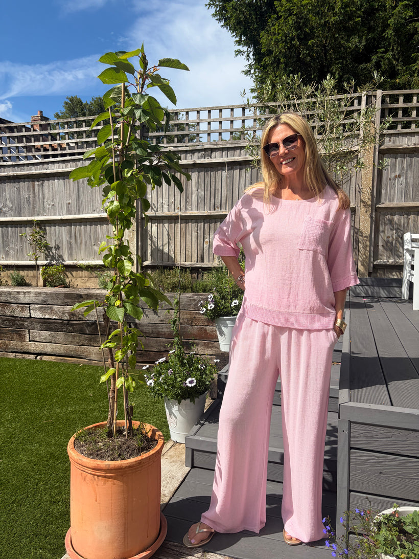 Harem Trousers - linen mix