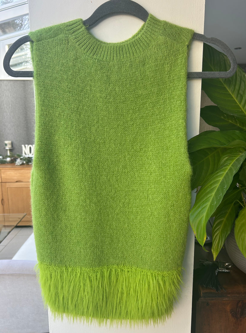 Knitted sleeveless top