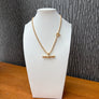 T Bar Necklace with mini T detail