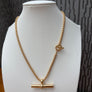 T Bar Necklace with mini T detail