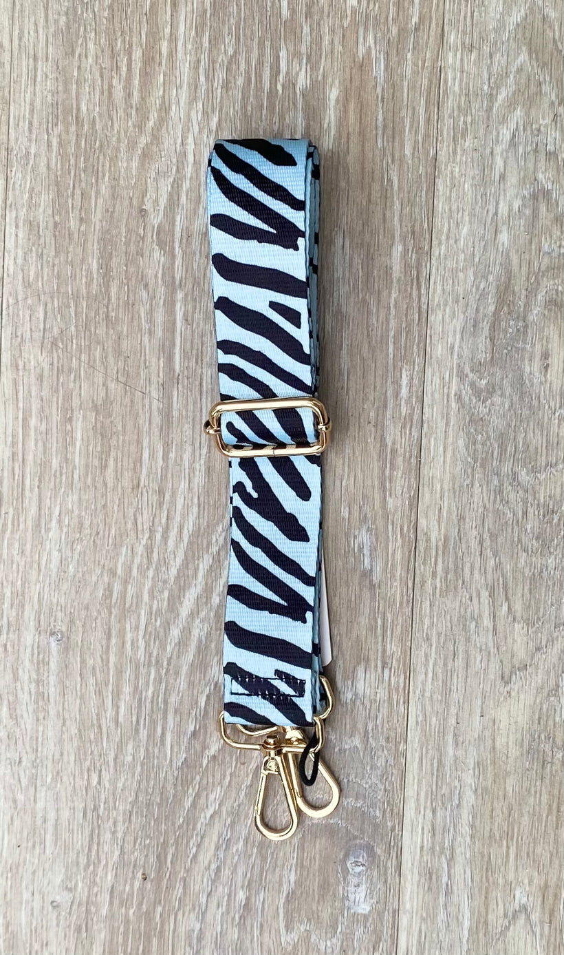 Zebra stripe cross body bag