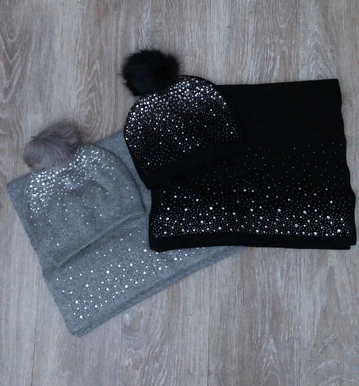 Sparkle Hat and Scarf Set